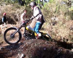 Horsford Downs Classic Trials Simon Jones. Yamaha TY250